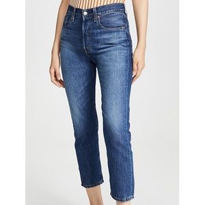 Levi’s 501 High Rise Crop Straight Jeans